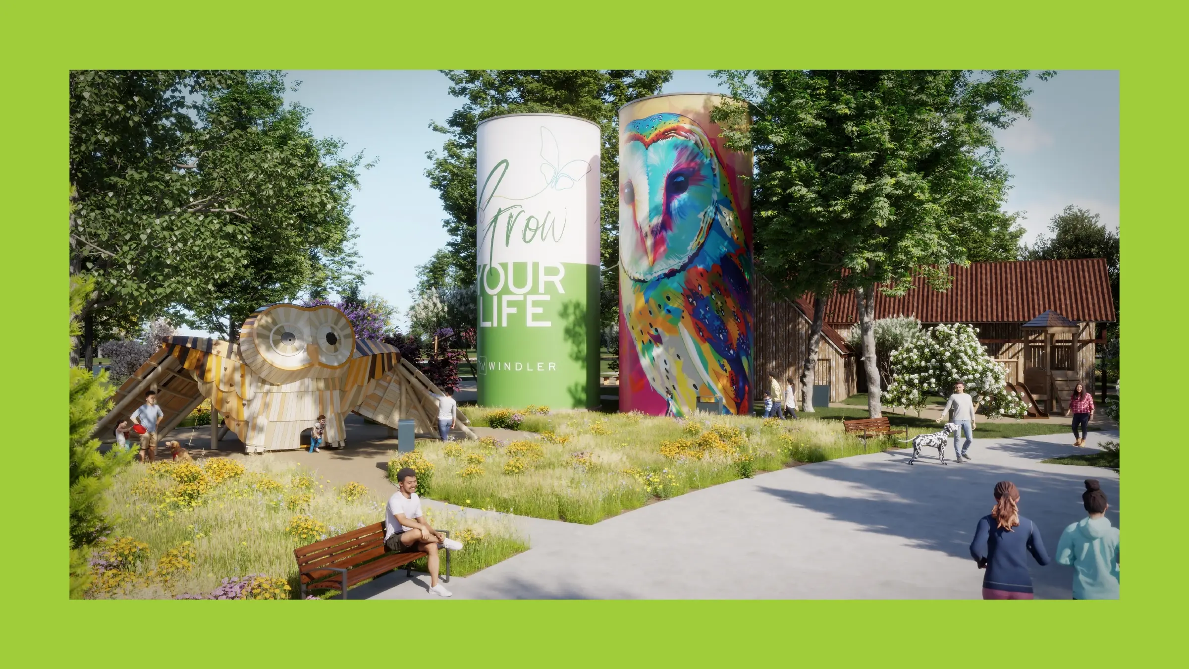 Windler's Sustainability featured by NPR blog post image of two enhanced silos at 1881 Park