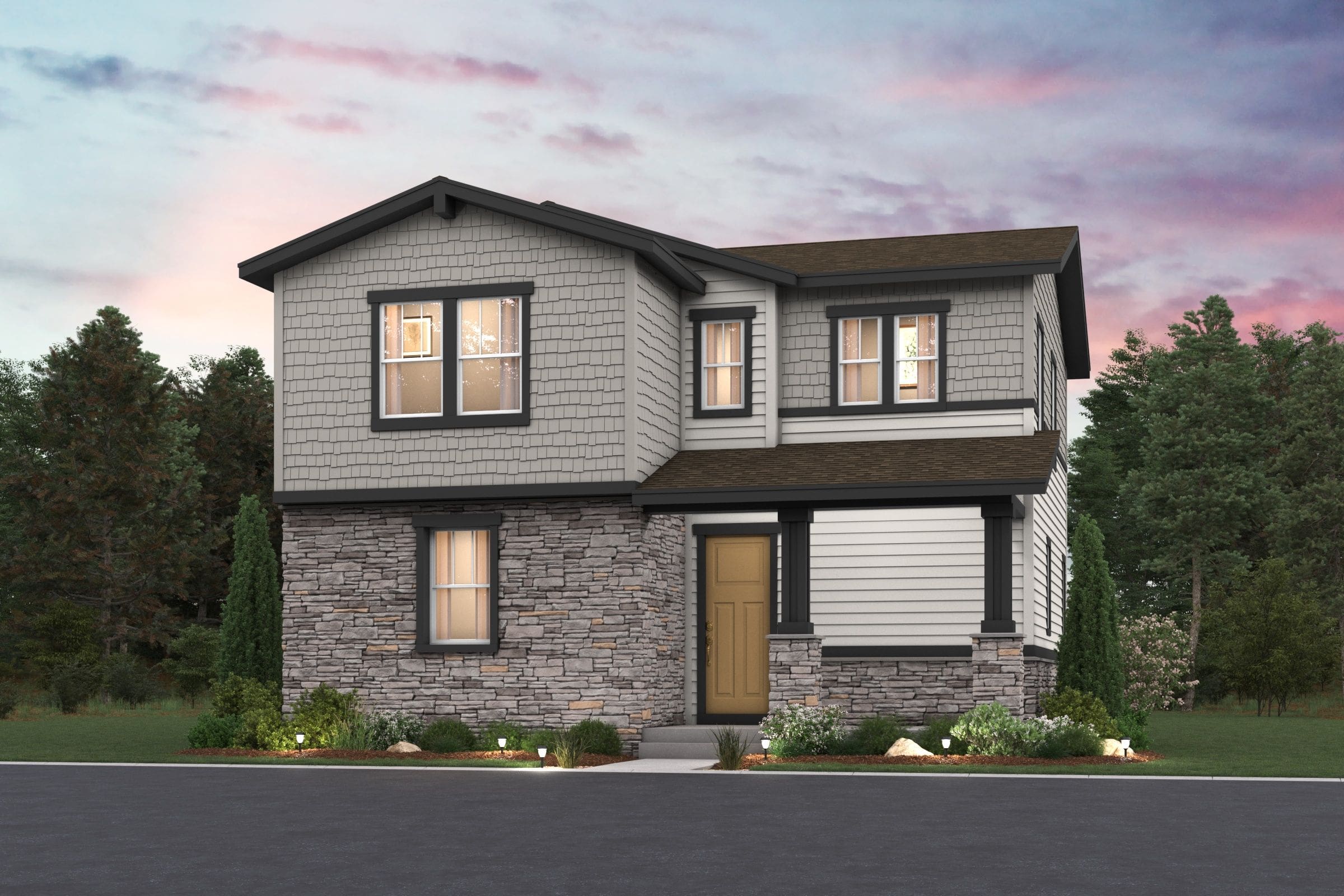 The Stratton | Residence 320 elevations