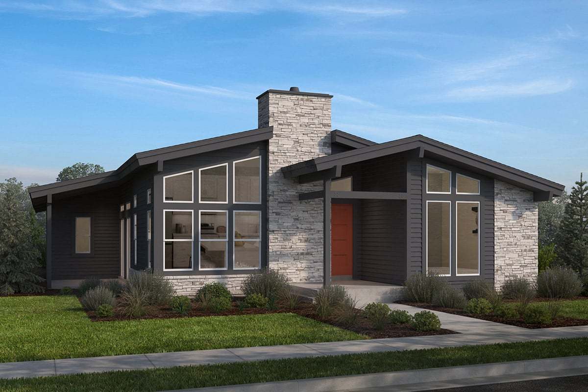 Plan 2483 Modeled elevations