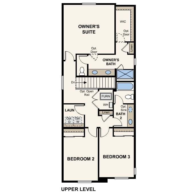 4583 N. Versailles Street (The Rosewood | Residence 21225) - floorplan image