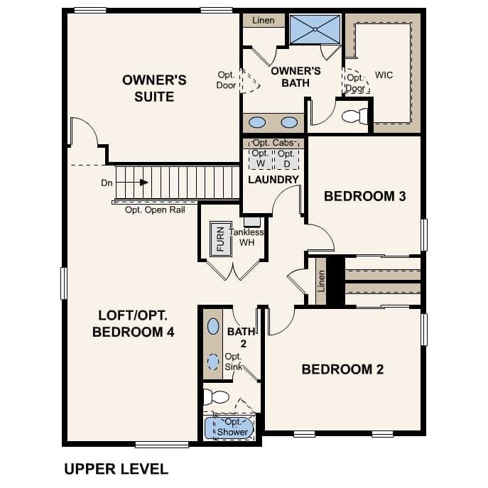 22836 E. 47th Place (Nightingale | Residencia 34227) - imagen del plano de planta