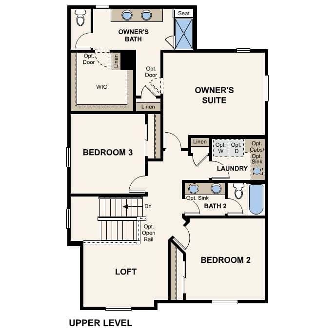4551 N. Versailles Way (The Langston | Residencia 350) - imagen del plano de la vivienda